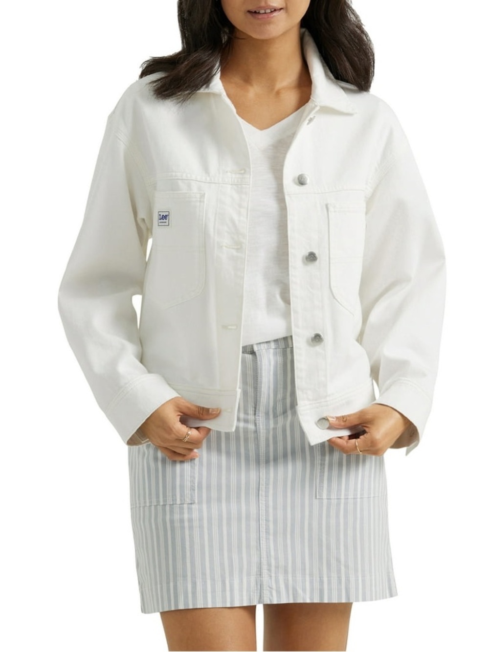 Lee Women's Heritage Cropped Chore Denim Jacket